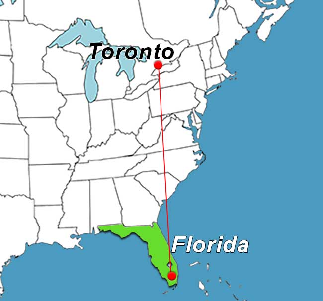 charter flights from Toronto Billy Bishop to USA